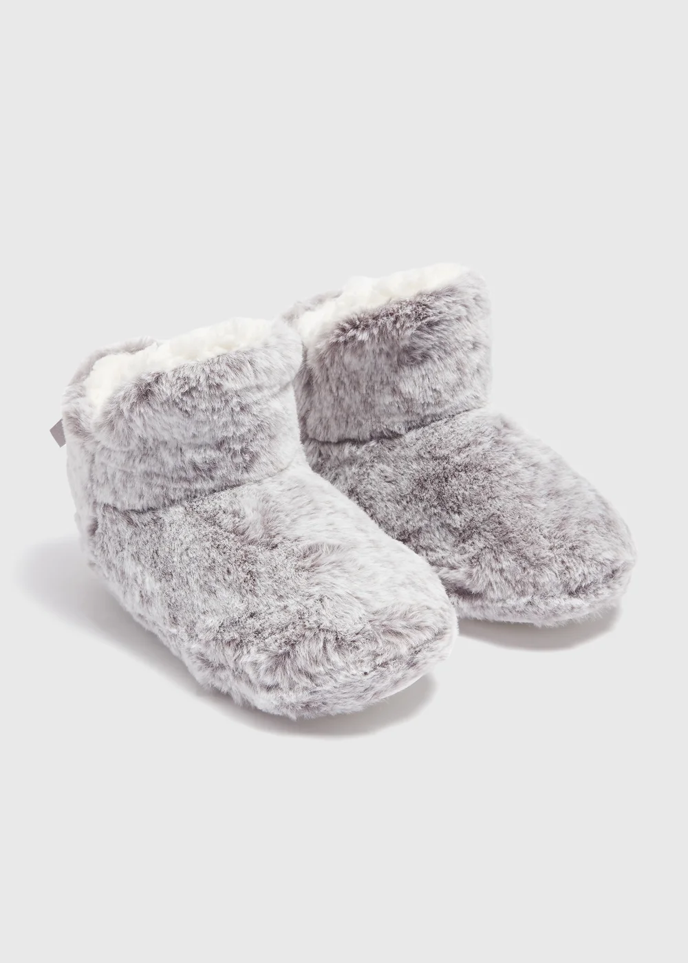 Grey Fur Boot Slipper (Younger 10-Older 5) - Size 1 Image 1