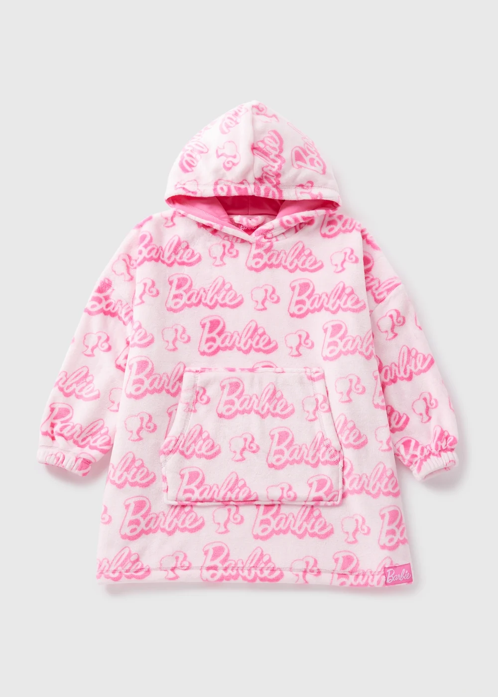 Barbie Kids Pink Snuggle Hoodie (3-10yrs) - Small Image 1