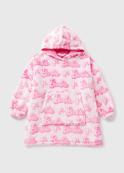 Barbie Kids Pink Snuggle Hoodie (3-10yrs) - Small Image 1