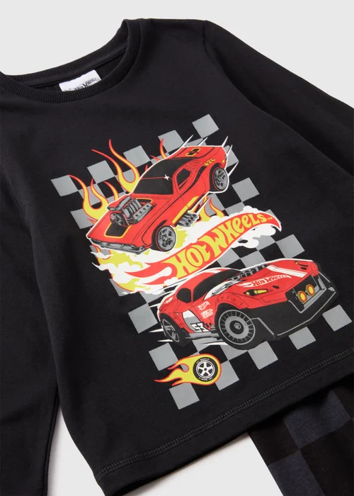 Hot Wheels Boys Black Pyjama Set (1-7yrs) - 1 half year to 2 Image 2