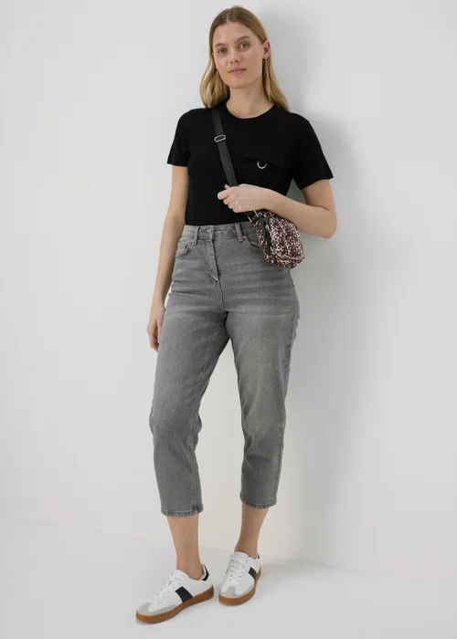 Black Pocket Detail Utility T-Shirt - 8 Image 4