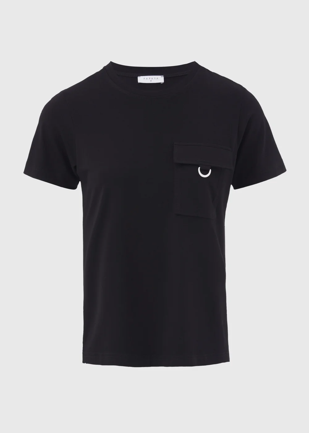 Black Pocket Detail Utility T-Shirt - 8 Image 5