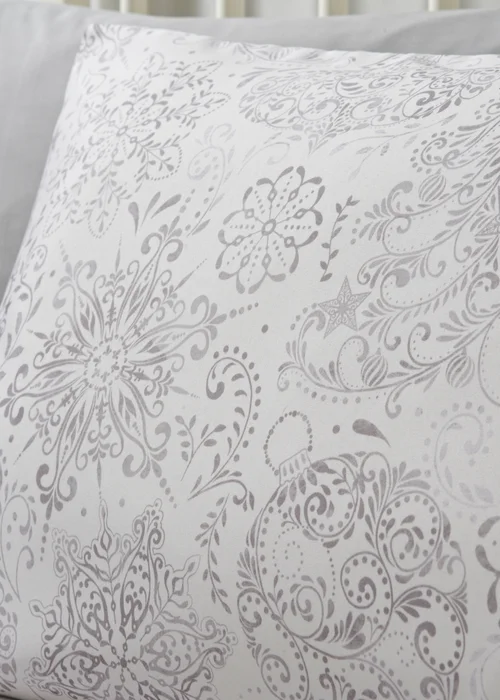 Wondrous Christmas White Snowflake Duvet Set - Single Image 2