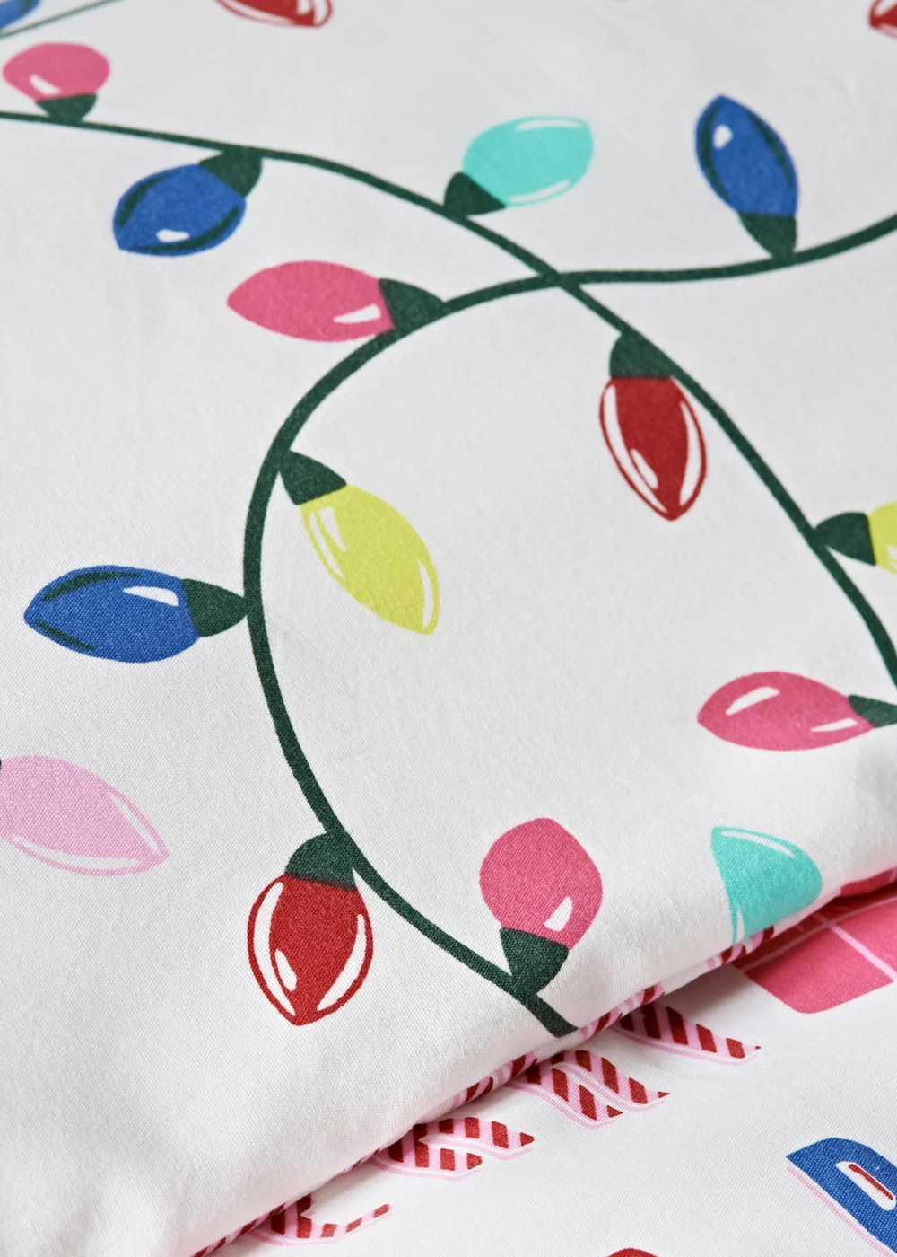 Joyful Christmas Wrapping Paper Duvet Set - Single Image 3
