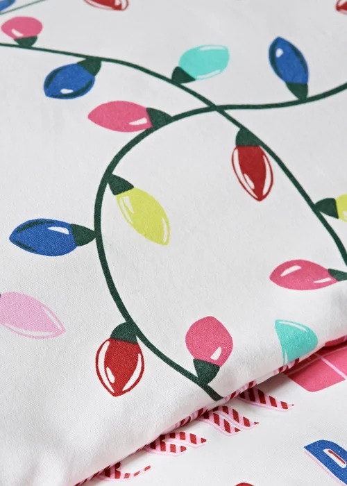 Joyful Christmas Wrapping Paper Duvet Set - Single Image 3