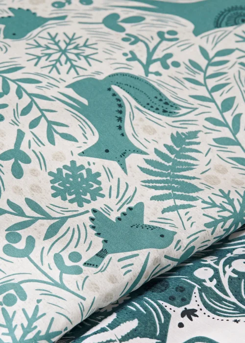 Teal Forest Duvet Set - Single Image 3