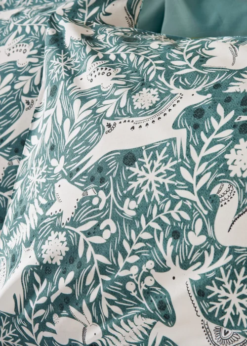 Teal Forest Duvet Set - Single Image 2