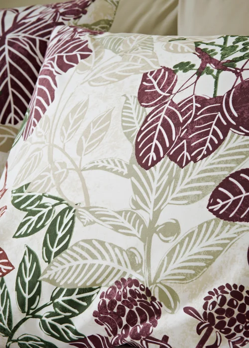 Purple Winter Floral Duvet Set - Single Image 2