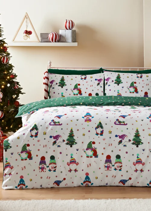Joyful Christmas Gonk Duvet Set - King Image 1