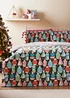 Joyful Multicoloured Penguin Duvet Set - Single Image 1