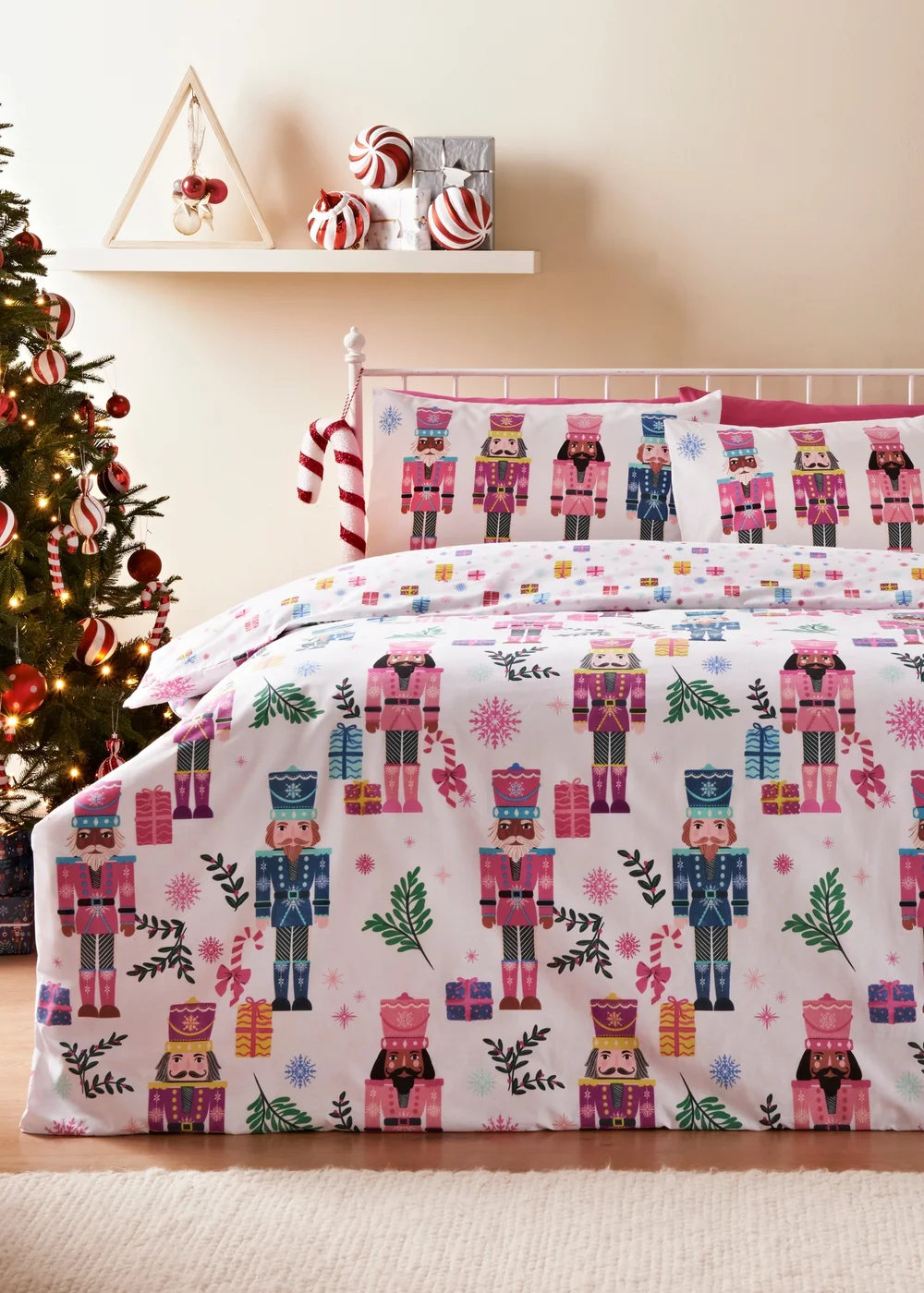 Joyful Christmas Nutcracker Duvet Set - Single Image 1