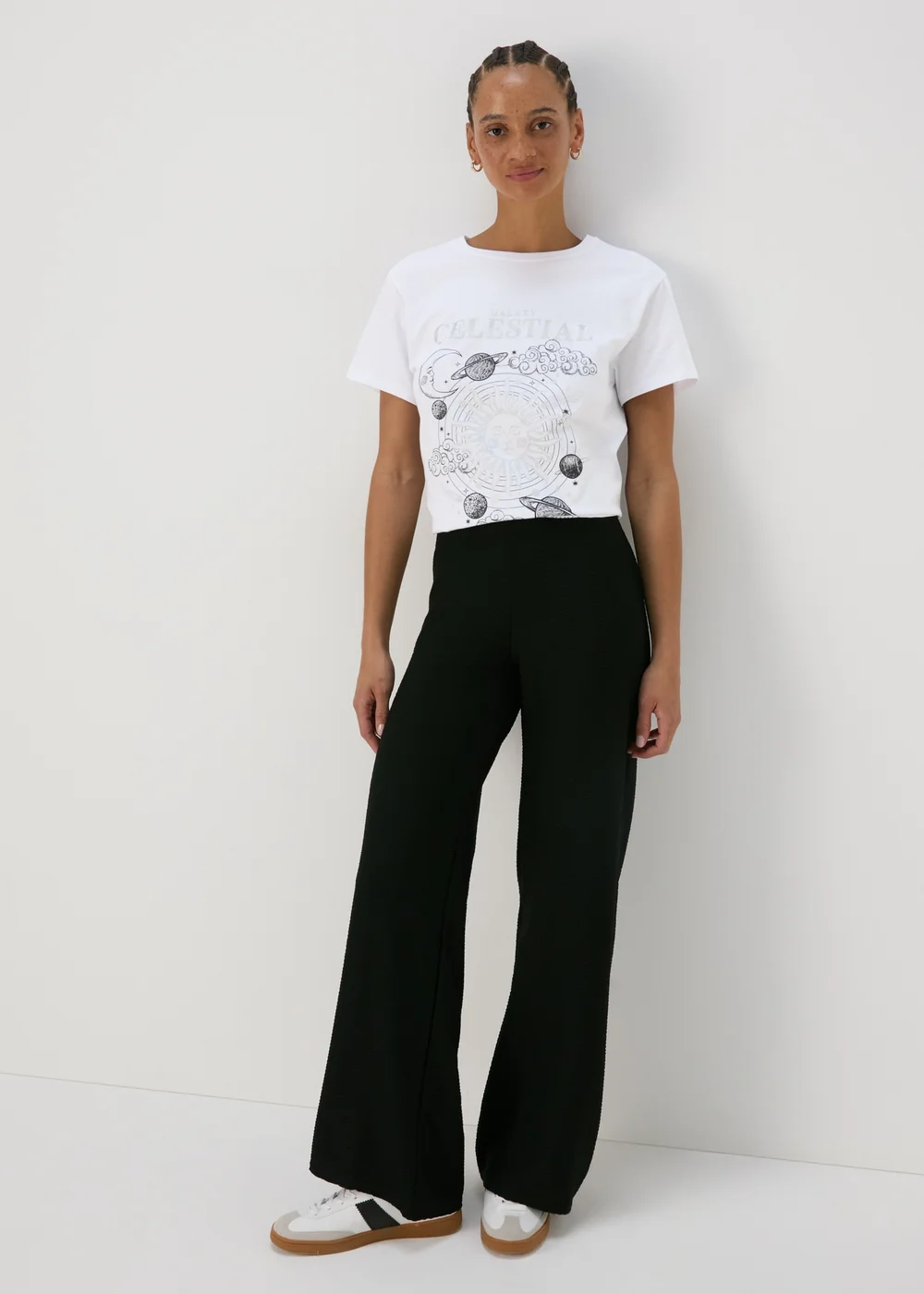White Celestial Graphic T-Shirt - 8 Image 4