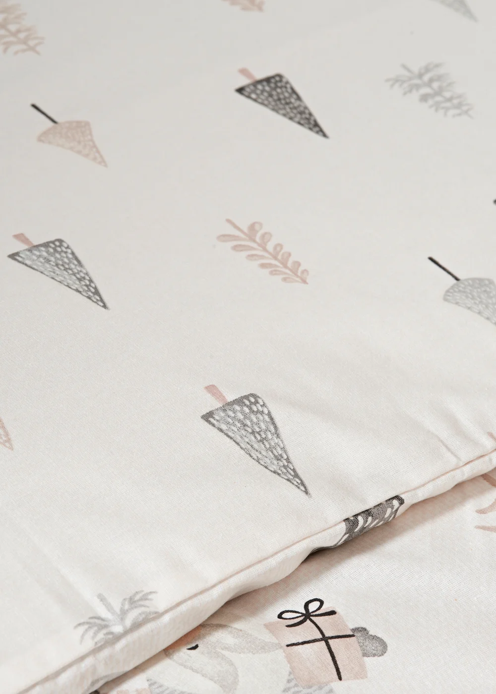 Wondrous Christmas Grey Gonk Duvet Set - Single Image 3