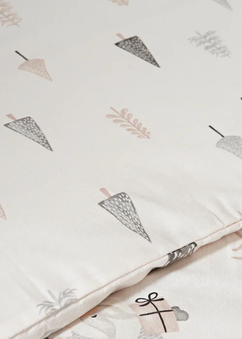 Wondrous Christmas Grey Gonk Duvet Set - Single Image 3