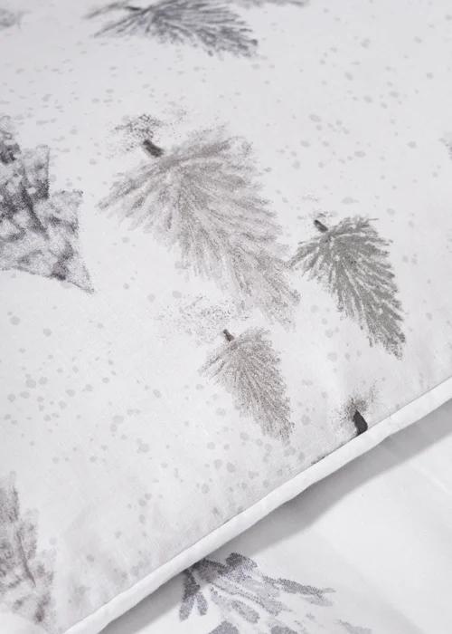Wondrous Grey Frosted Tree Print Duvet Set - Single Image 3