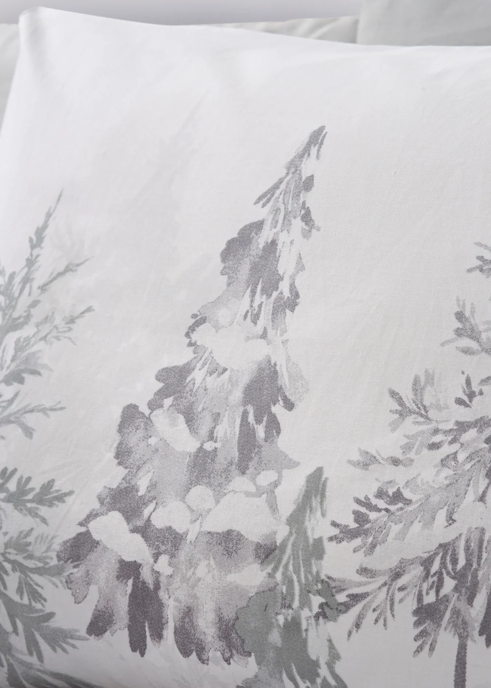 Wondrous Grey Frosted Tree Print Duvet Set - Single Image 2