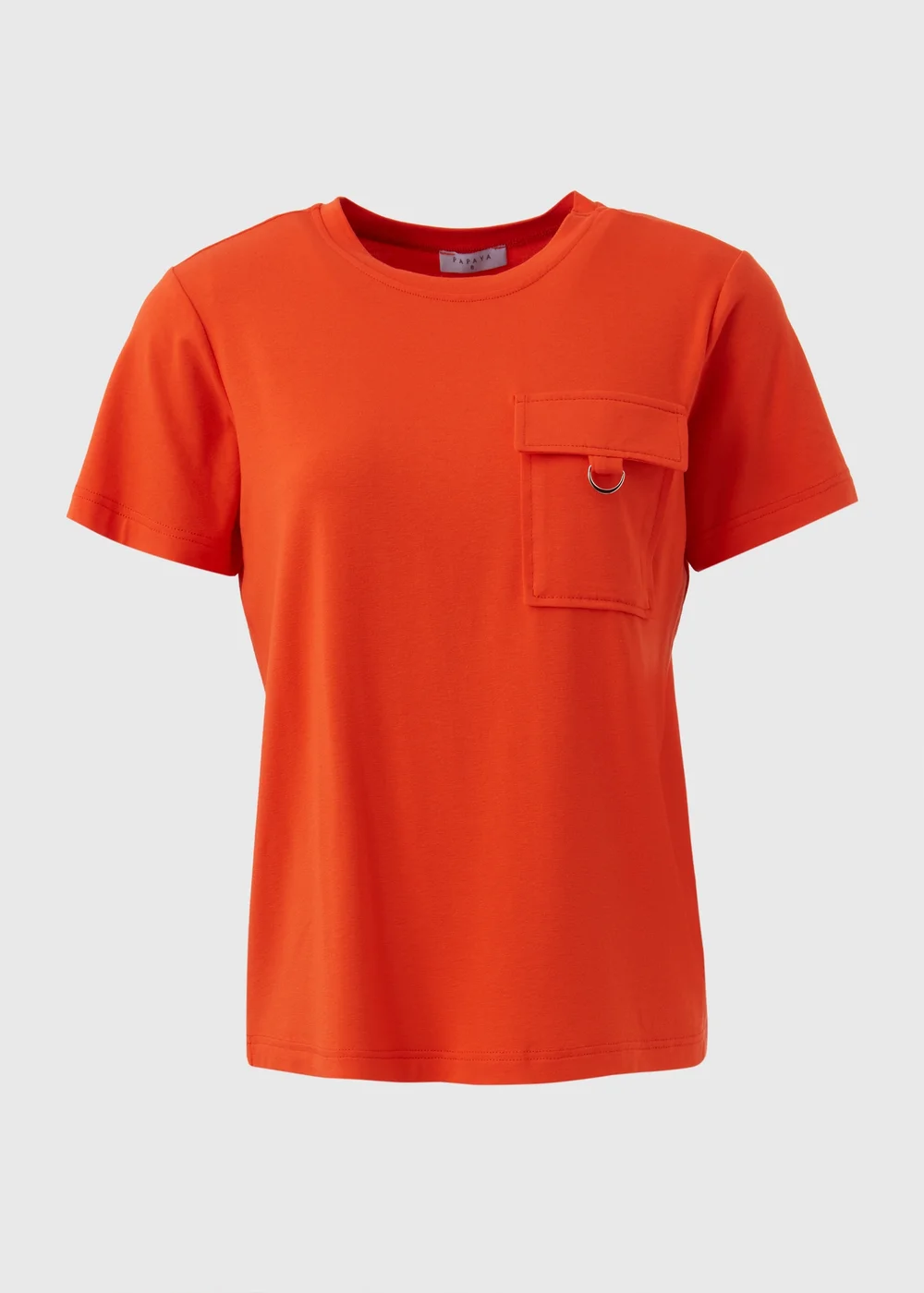 Orange Pocket Detail T-shirt - Size 8 Image 5