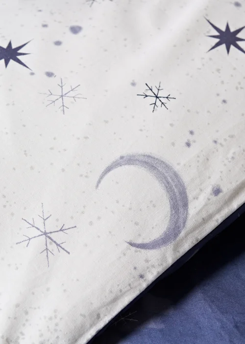 Wondrous Christmas Navy Polar Bear Duvet Set - Single Image 3