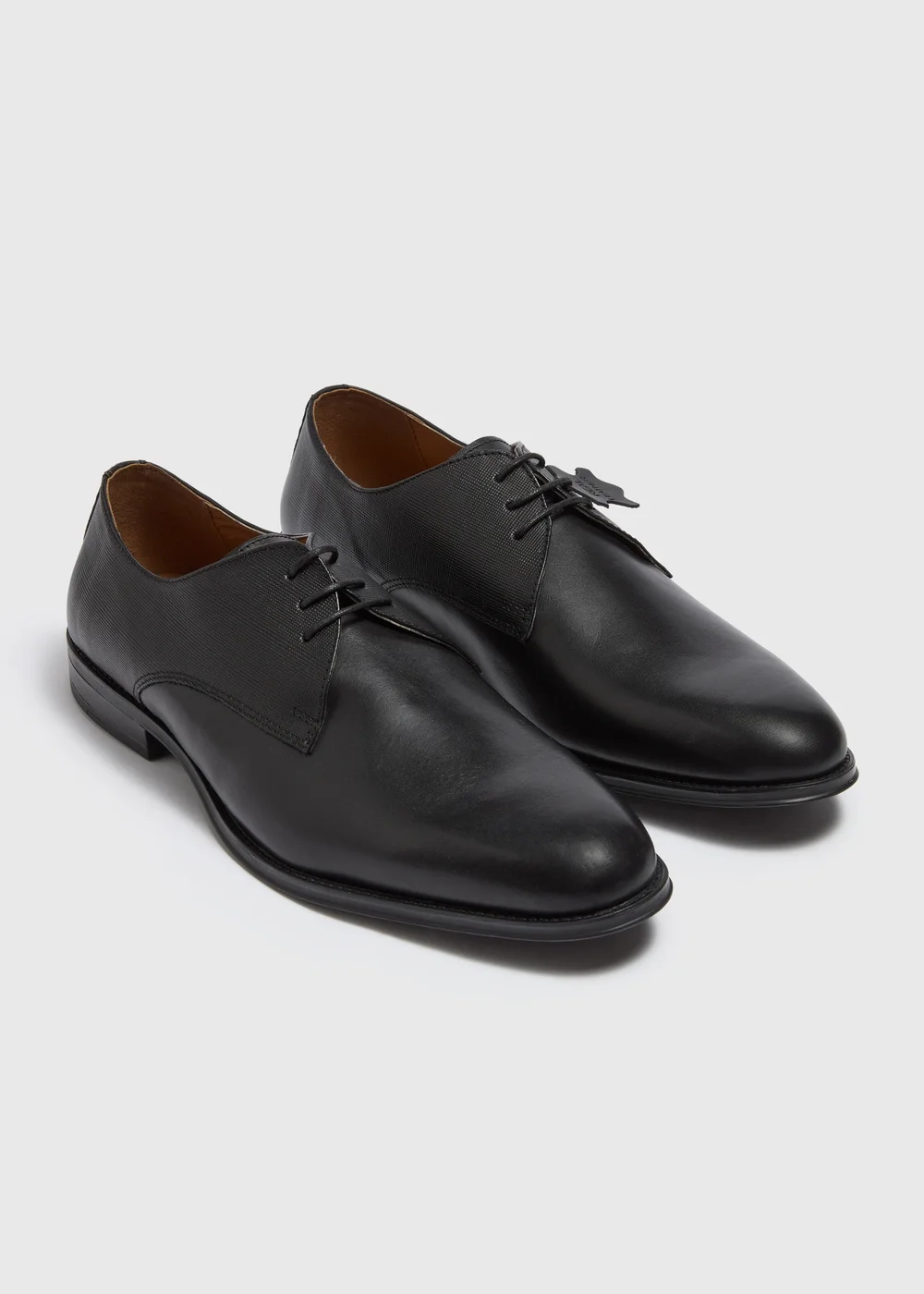 Taylor & Wright Black Faux Leather Derby Shoe - Size 6 Image 1