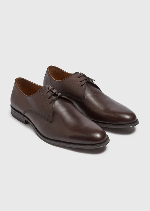 Taylor & Wright Brown Faux Leather Derby Shoe - Size 6 Image 1