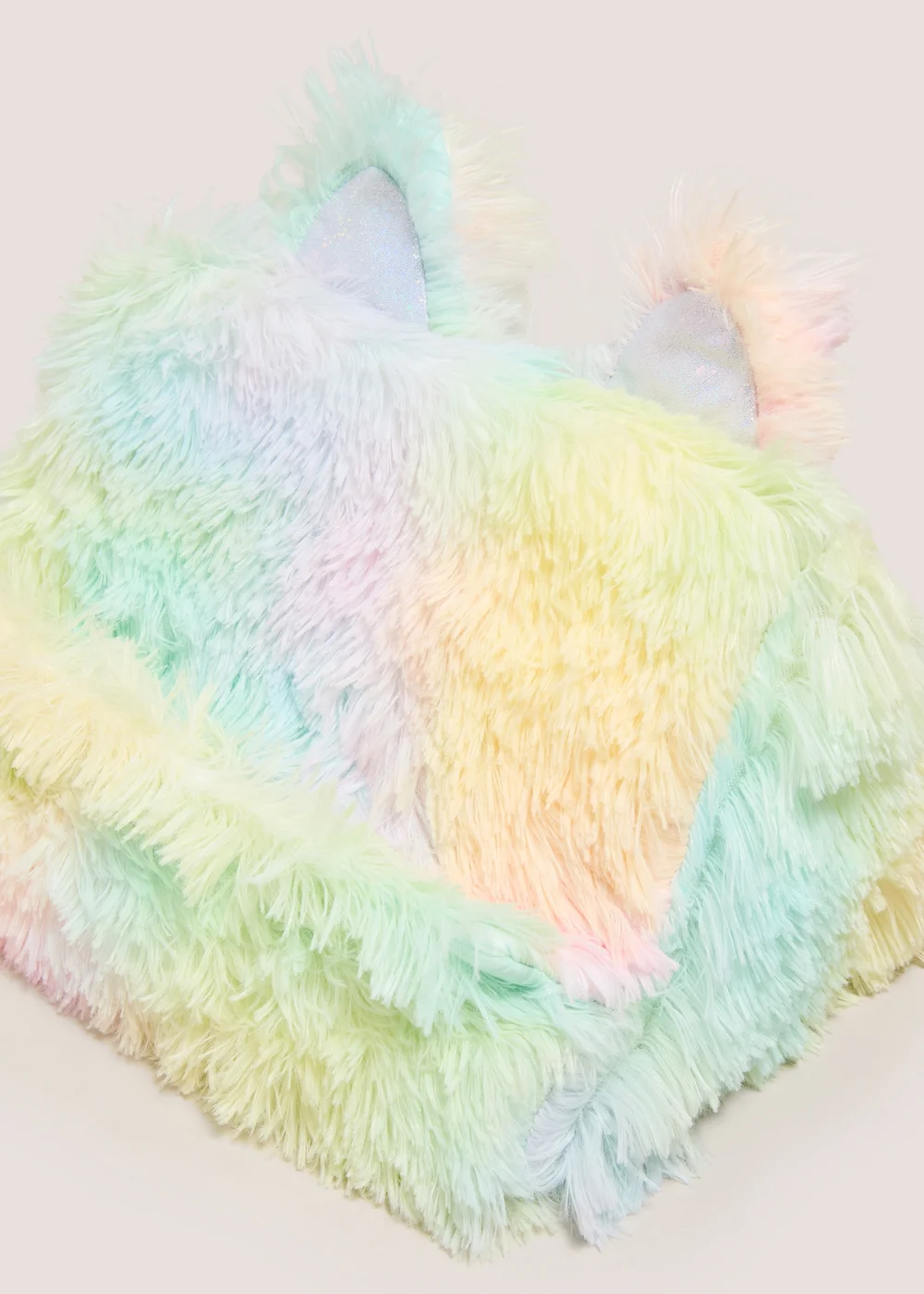Rainbow Faux Fur iPad Stand Image 2