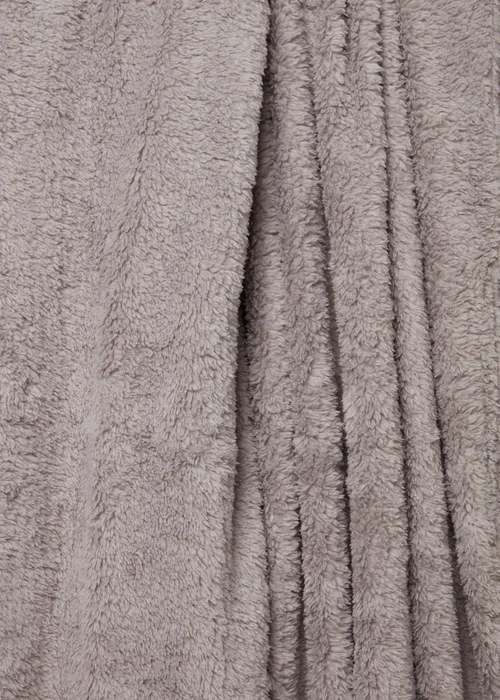 Grey Teddy Throw Image 2