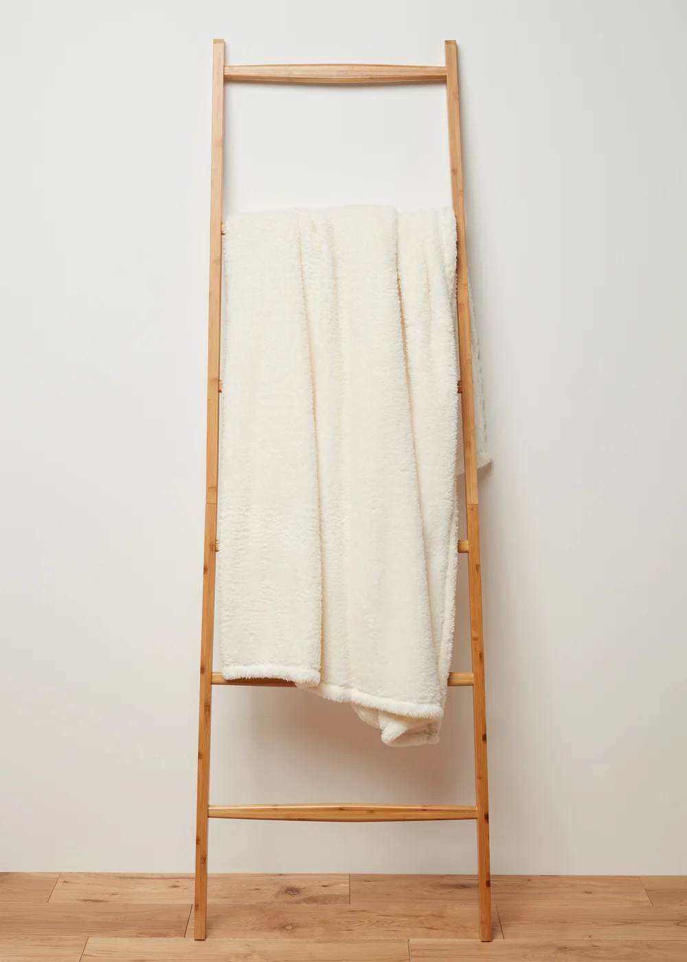 Cream Teddy Throw Image 1