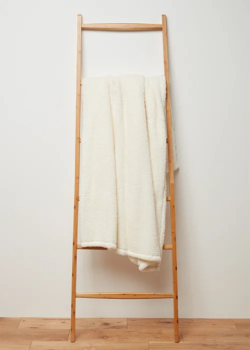 Cream Teddy Throw Image 1