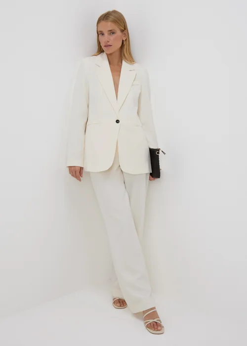 Ivory Co Ord Suit Trousers - 8 Image 1