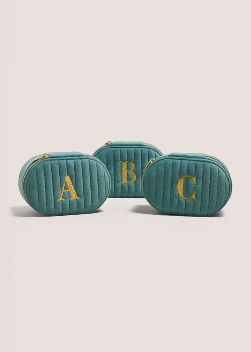 Teal Alphabet Jewellery Box - S Image 1