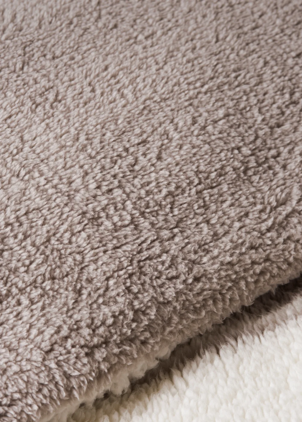 Brown Sherpa Stripe Duvet Set - Single Image 3