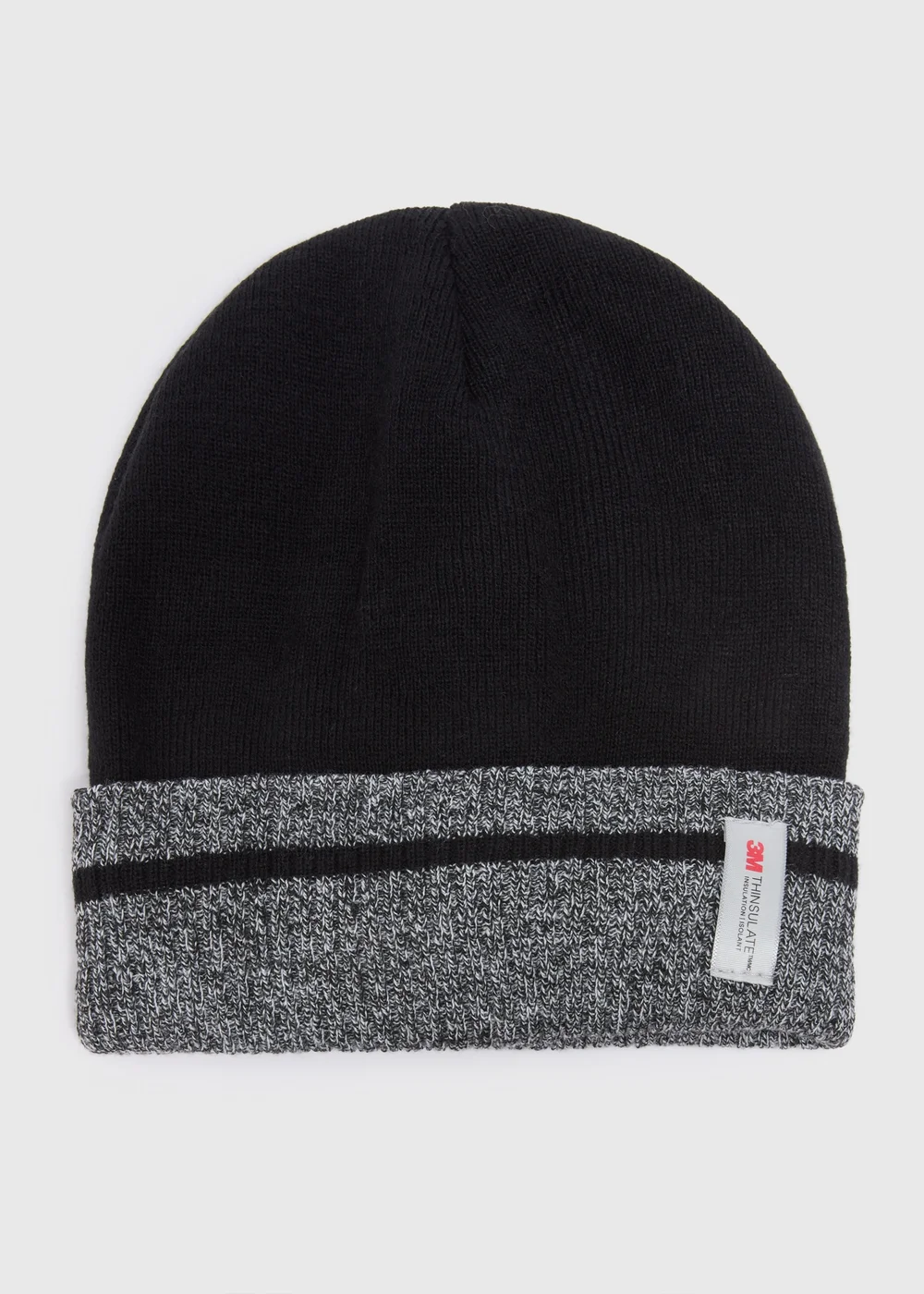 Thinsulate Black Stripe Beanie - One Size Image 1