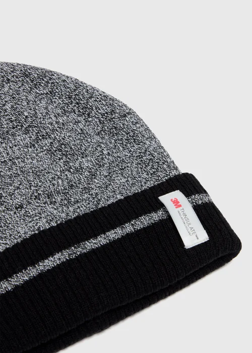 Thinsulate Grey Stripe Beanie - One Size Image 2