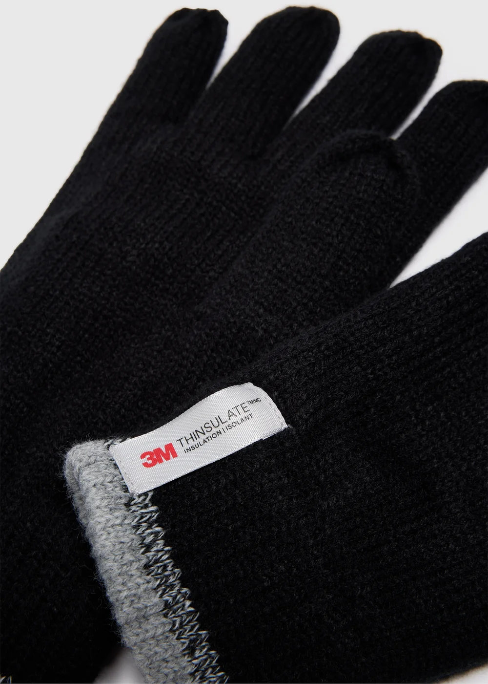 Thinsulate Black Stripe Gloves - S/M Image 2