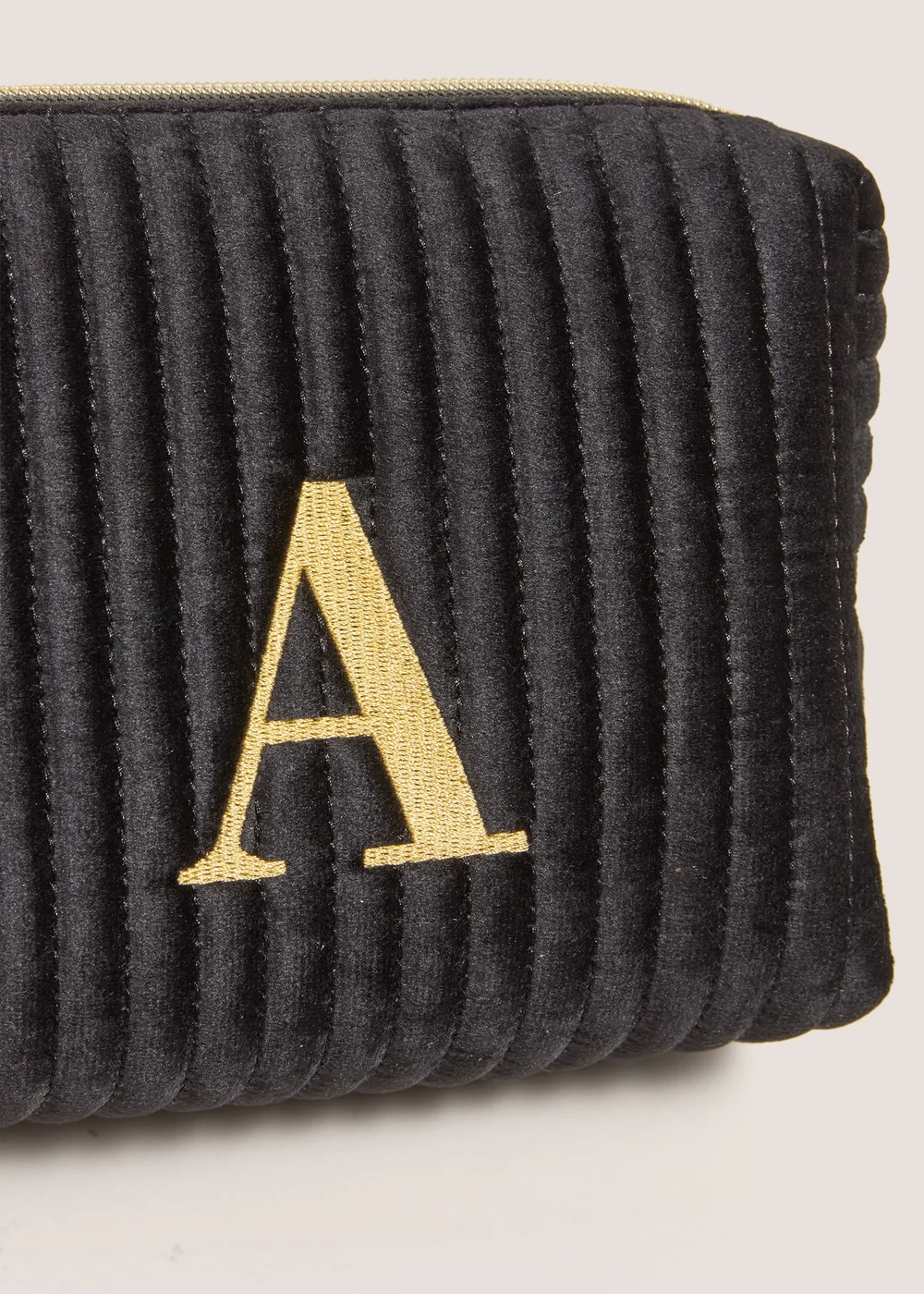 Black Alphabet Make Up Bag - S Image 2