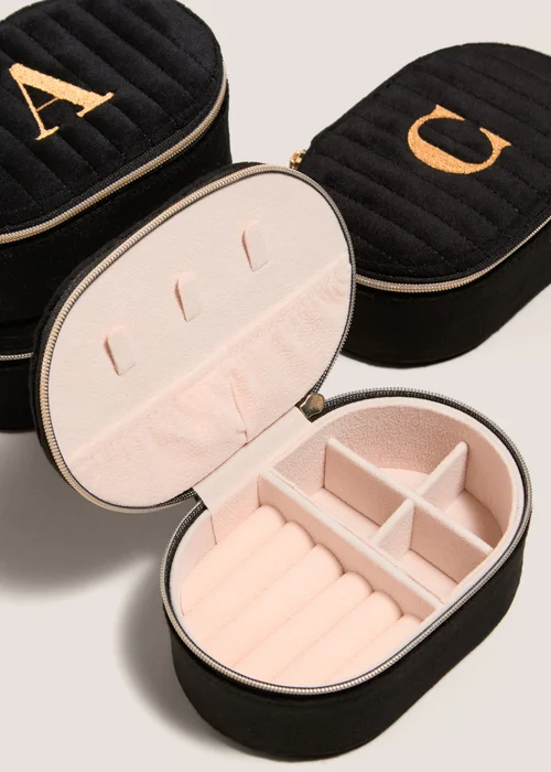 Black Alphabet Jewellery Box - S Image 2