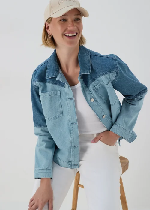 Blue Oversized Denim Jacket - 8 Image 1