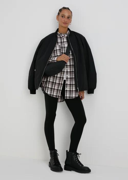 Grey Check Shirt - Size 8 Image 3