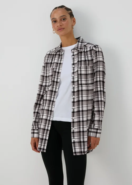 Grey Check Shirt - Size 8 Image 4