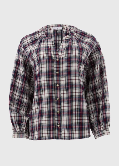 Multi Coloured Check Blouse - Size 8 Image 5