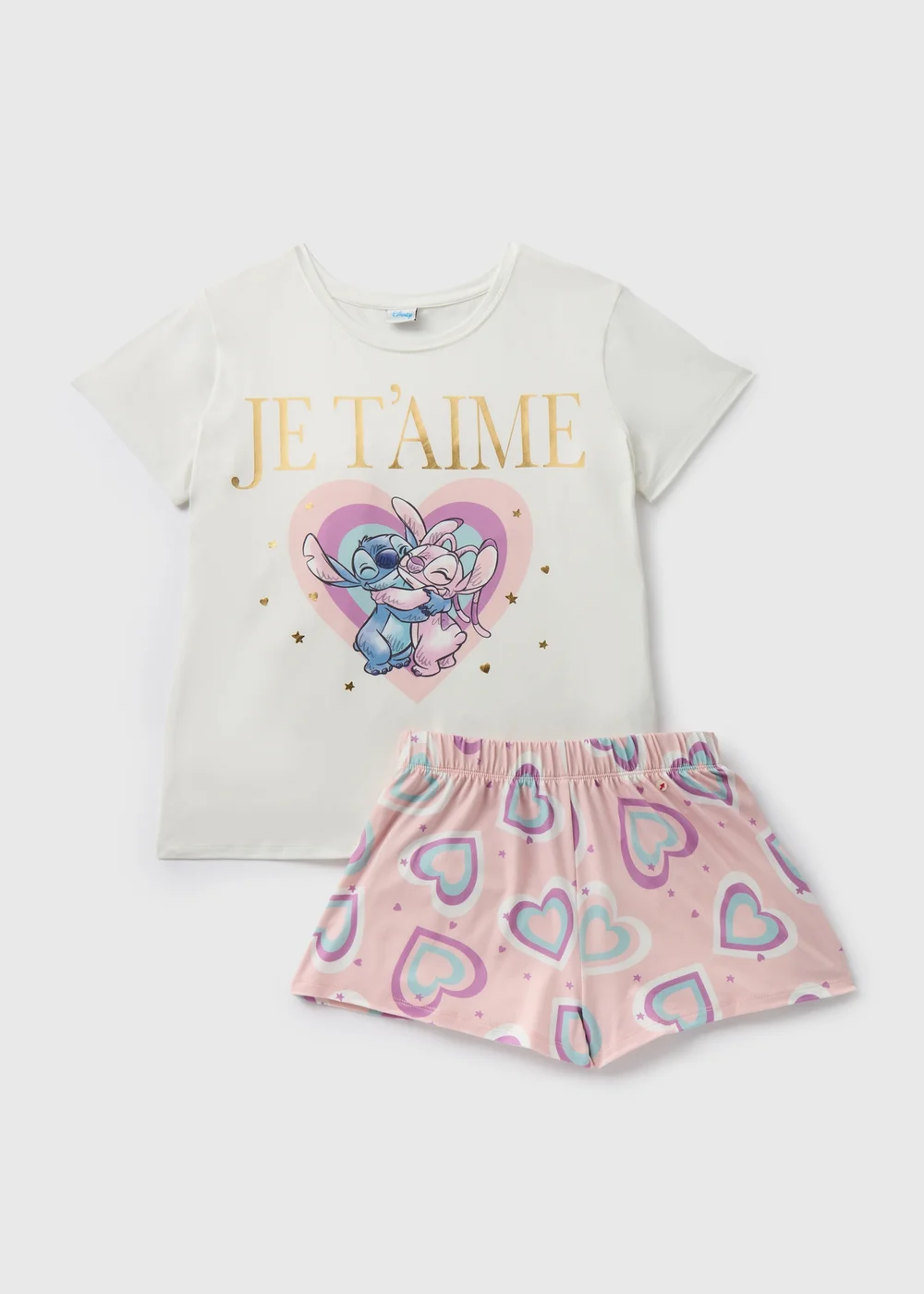 Disney Cream Stitch Pyjama Set - Extra small Image 4