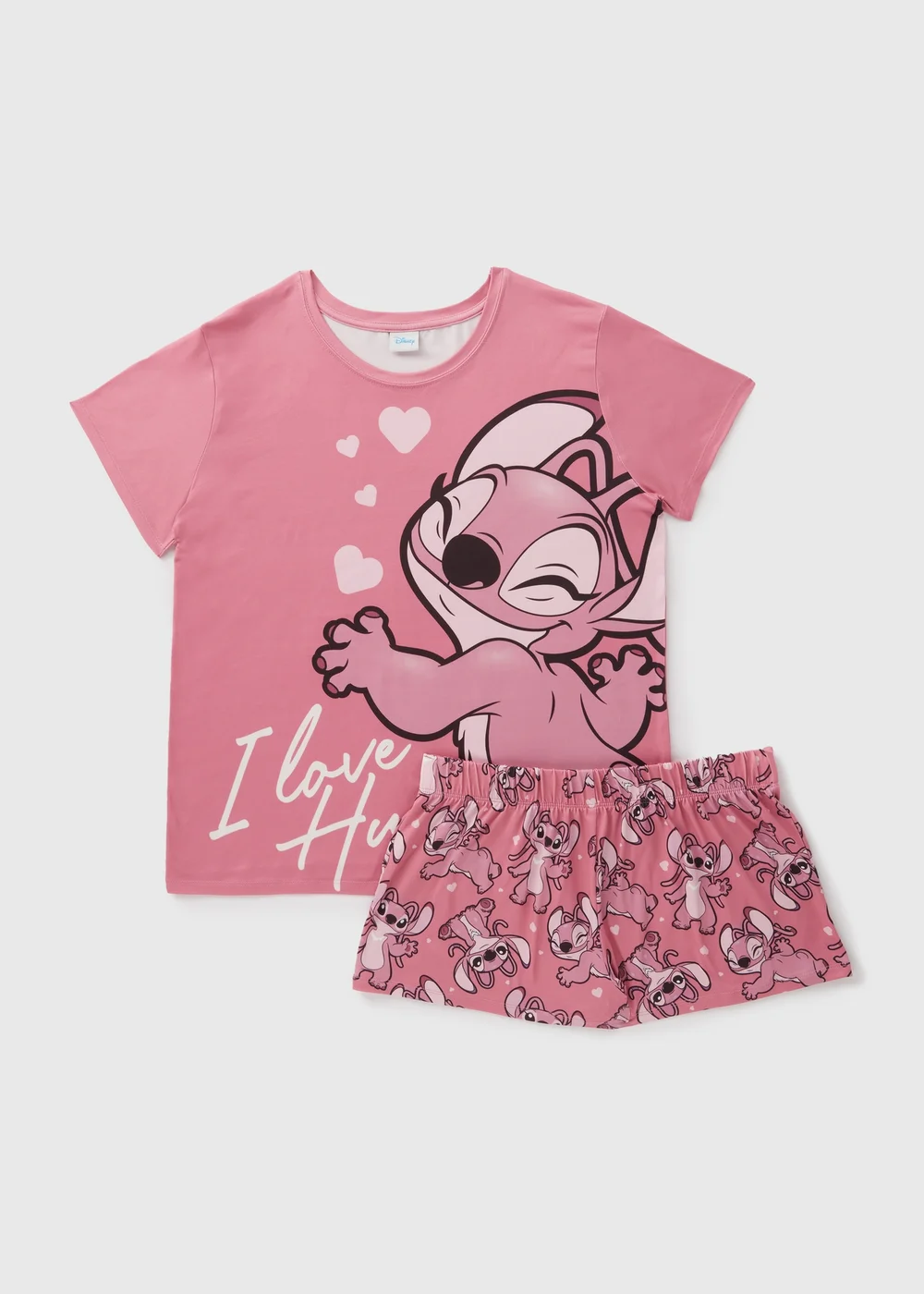 Disney Pink Angel & Stitch Pyjama Set - Extra small Image 4