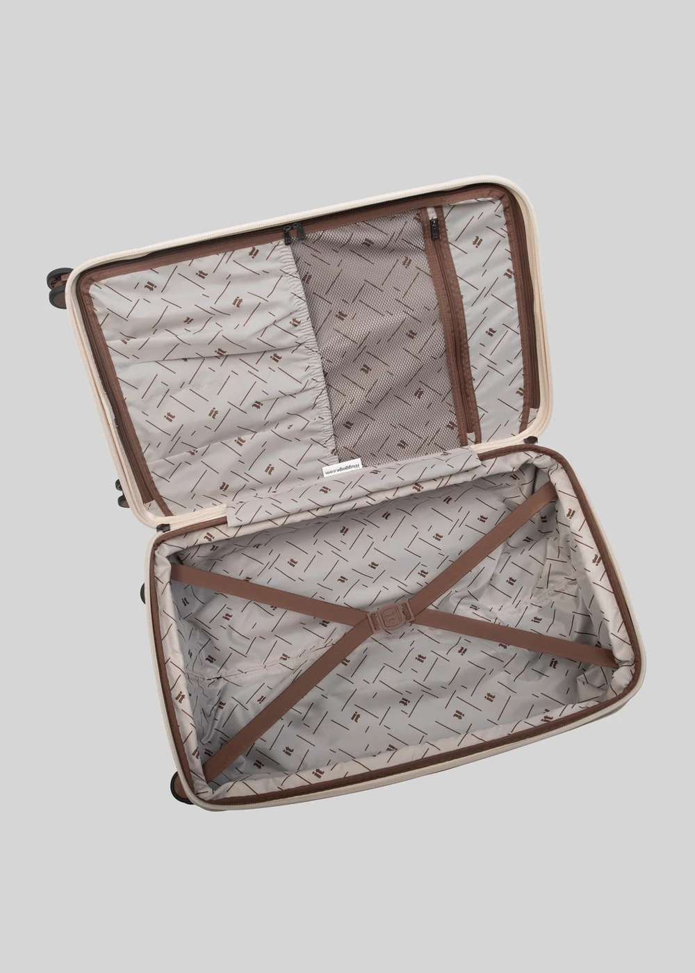 IT Luggage Cream Trunk Suitcase - Medium Image 2