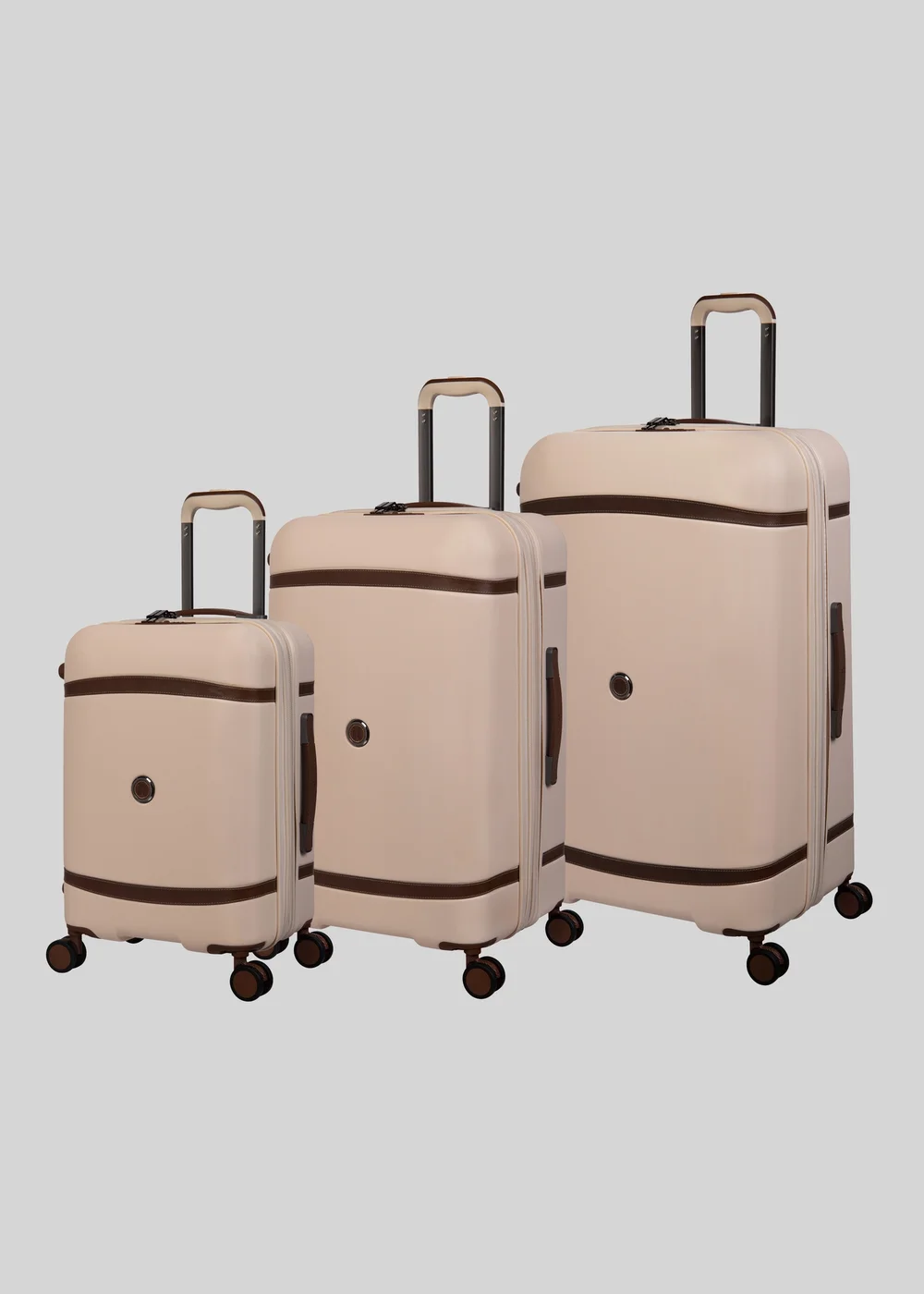 IT Luggage Cream Trunk Suitcase - Medium Image 1