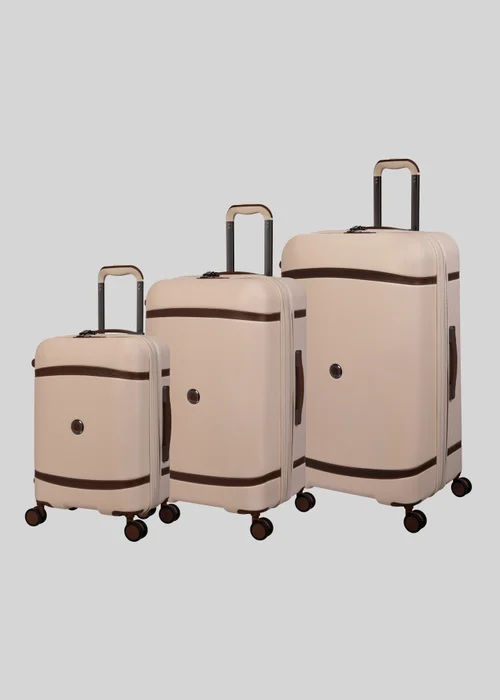 IT Luggage Cream Trunk Suitcase - Medium Image 1