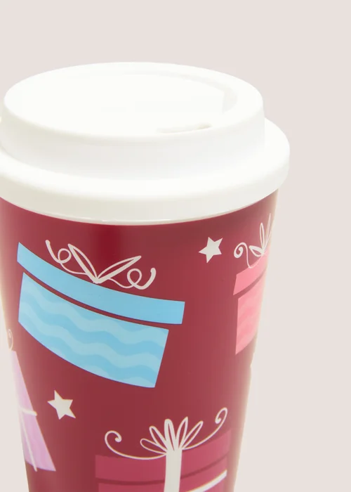 Red Costa Christmas Travel Mug Image 2