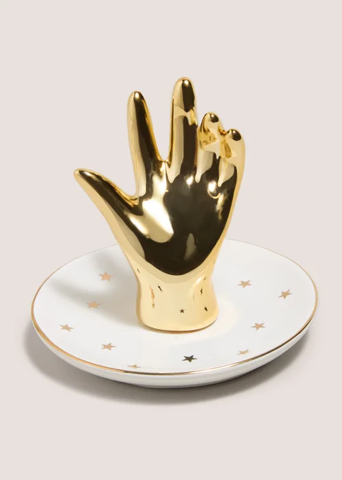 Gold Hand Jewellery Dish Image 1