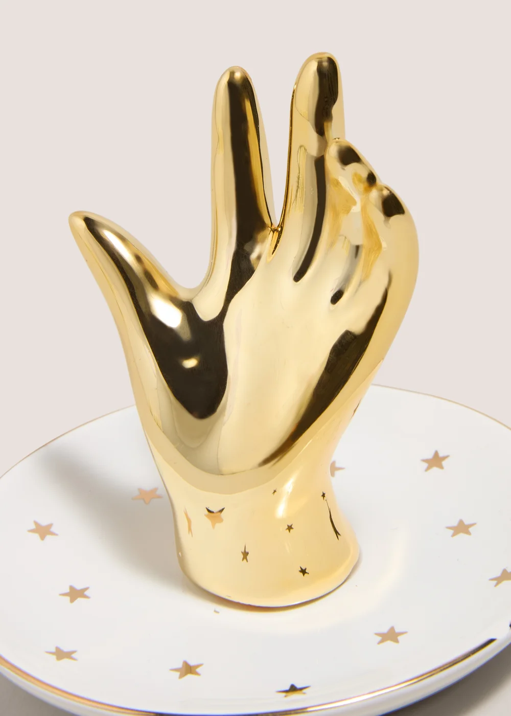Gold Hand Jewellery Dish Image 2