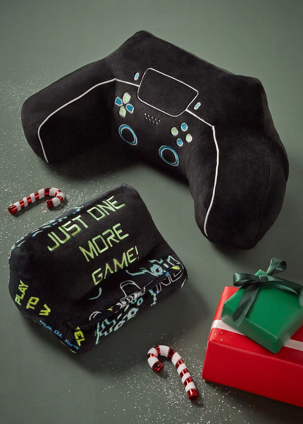 Black Gamer Cuddle Cushion Image 1