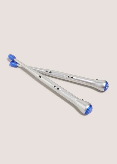 Silver Electric Drumsticks Image 2